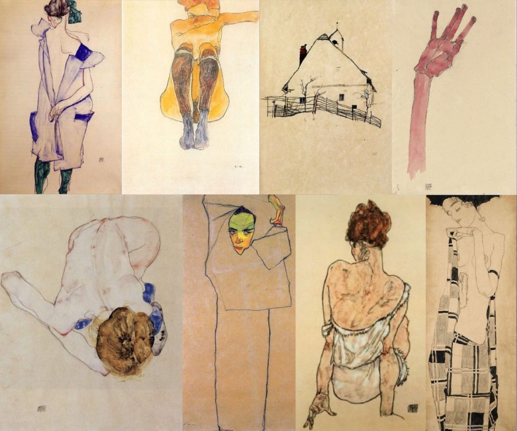 Egon-Schiele-line-drawings-3-de-smet-dossier