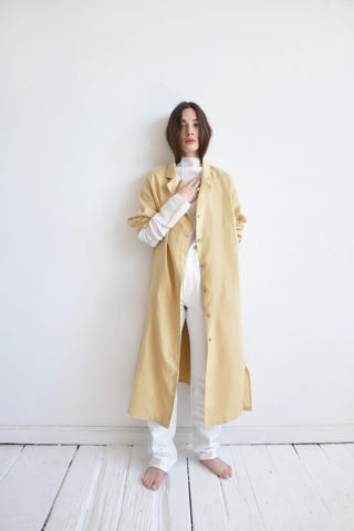 O'Keeffe-Shirt-Dress-Straw-Linen-Yellow-Linen-Duster-Made-in-New-York-Linen-Shirt-Dress-DE-SMET