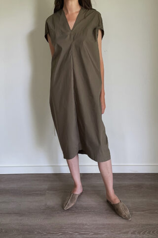 DE-SMET-Noguchi-Dress-Thyme-Sustainable-Cotton-Dress-Made-in-New-York