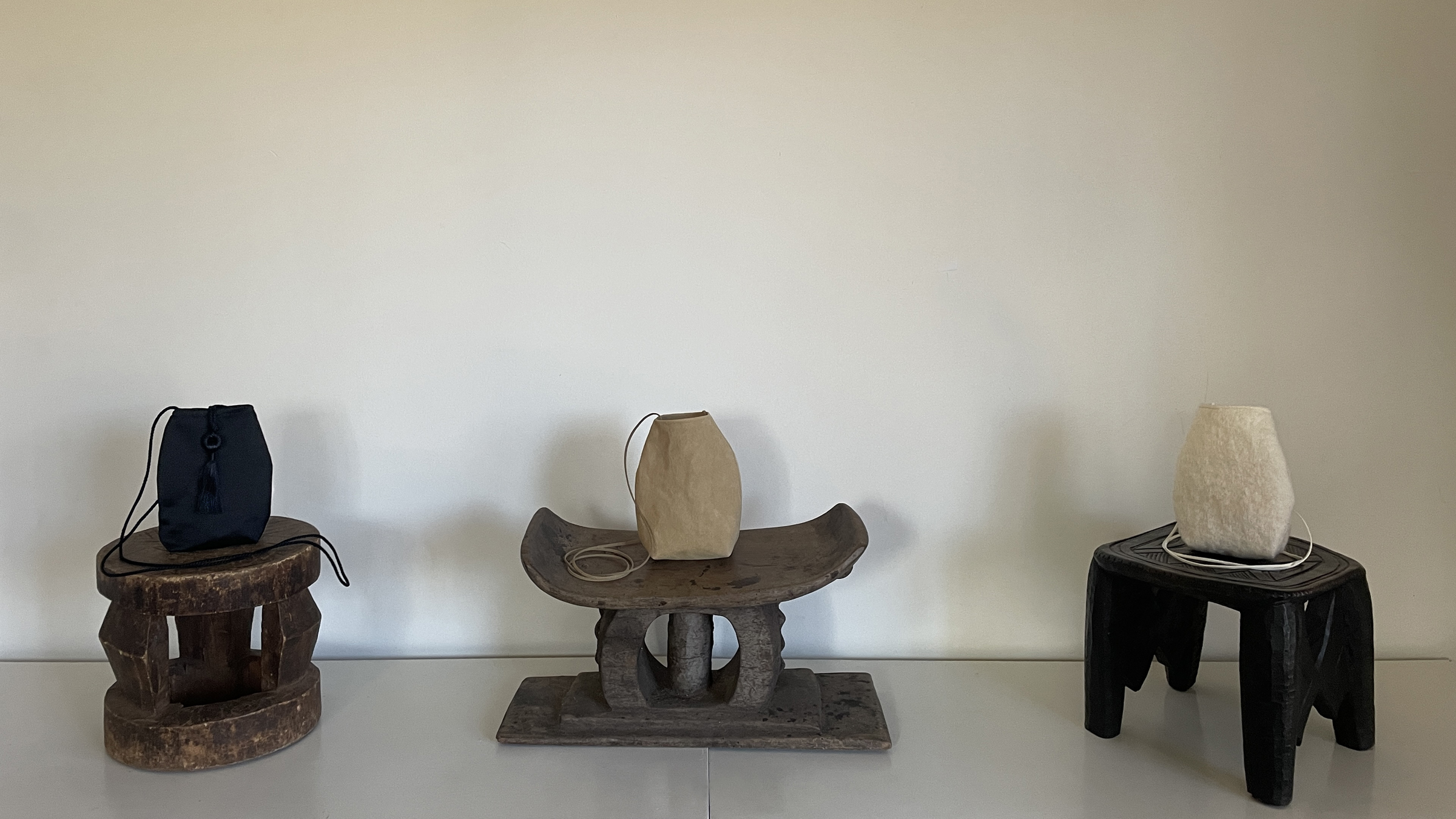 holidauy saito sculptural bags large