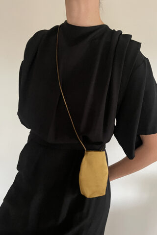 SMALL SAITO SCULPTED SATIN BAG | WASABI