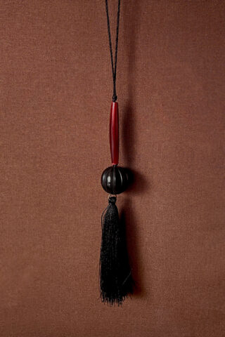 WABI-SABI TASSEL NECKLACE | REDWOOD
