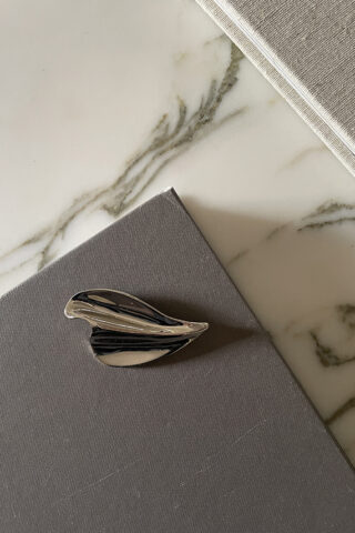 VINTAGE LEAF PIN | SILVER-TONE