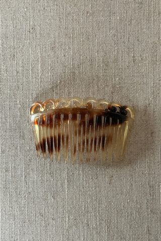 VINTAGE HAIR COMB | BLONDE TORTOISE