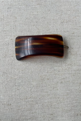 VINTAGE FRENCH HAIR BARRETTE | TORTOISE
