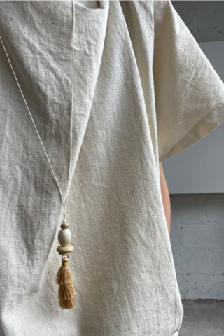 WABI-SABI TASSEL NECKLACE | IVORY HORN