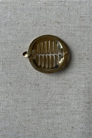 VINTAGE INTERLOCKING METAL HAIR BARRETTE | GOLD TONE